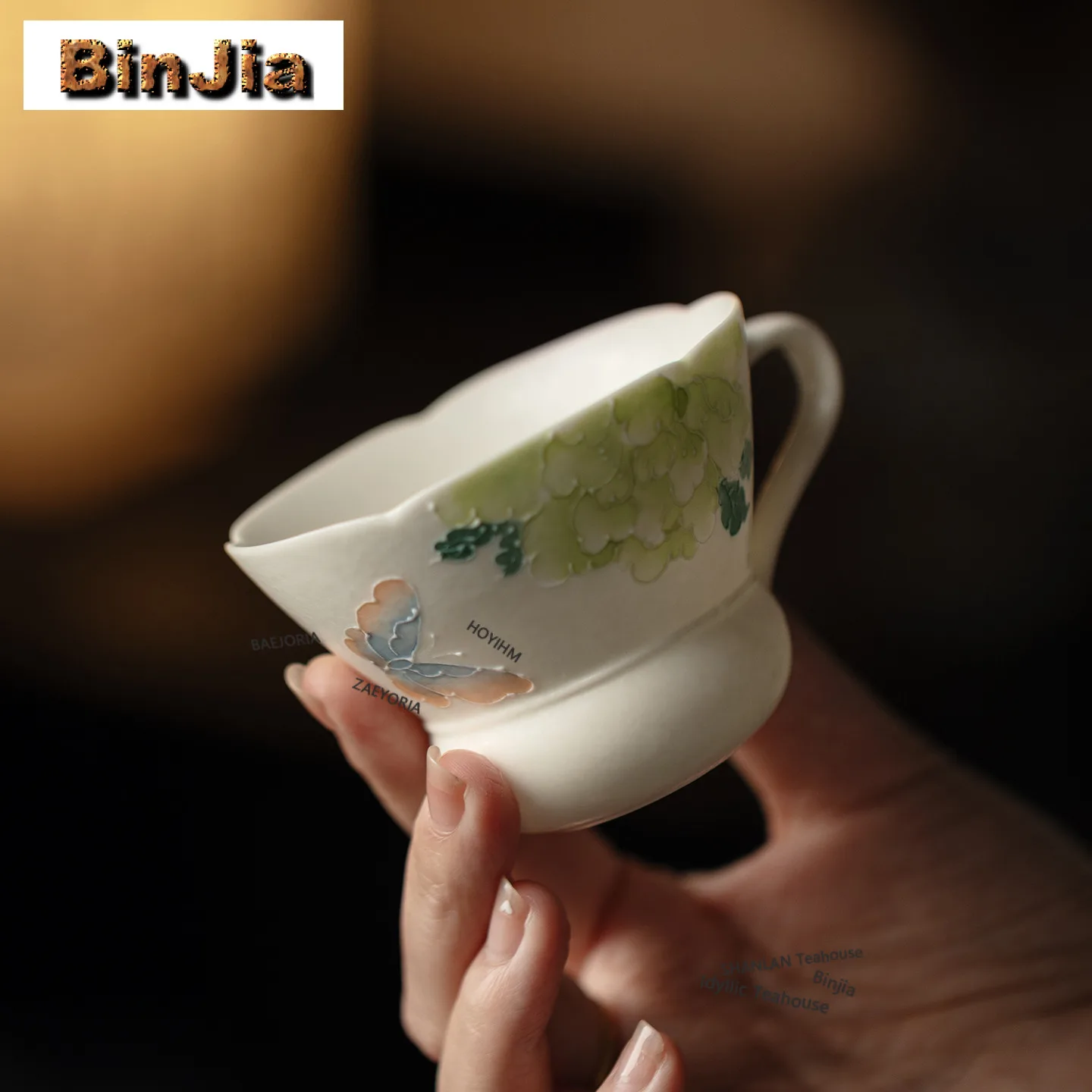 

Чайная чашка 80 мл с ручной росписью «Пион и бабочка», винтажная чайная пиала, кружка для дегустации чая, ароматическая чашка, мастер-чашка Jianzhan, для чайной церемонии, ручная работа