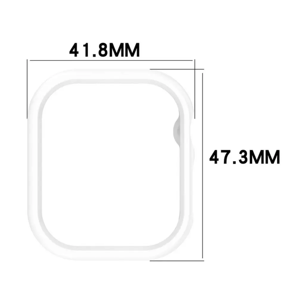 Anti-scratch PC Bumper Case Hollow Half Frame Solid Color Protective Cover for iWatch Hard for Apple Watch Series 10 42/46mm