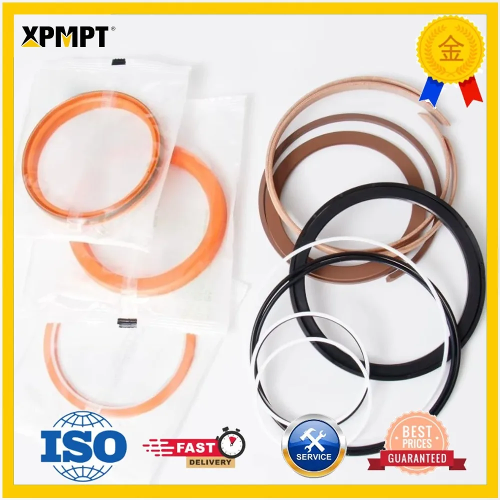 Hydraulic Cylinder Seal Kit Compatible with Doosan Stick Cylinder PTFE Service Pack