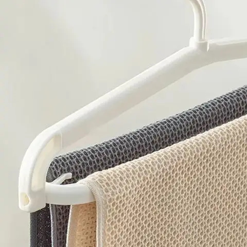 Non-slip Rotating Folding Hanger Widening Thick Support Stretchable Clothes Drying Rack Space Saving Extensible