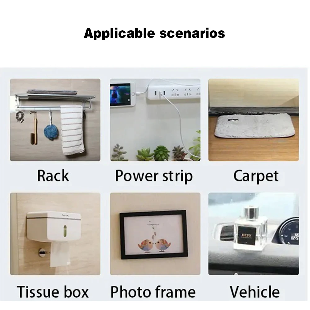 Nano ruban adhésif Double face Transparent réutilisable, résistant à la chaleur, autocollants muraux imperméables, rubans de décoration pour articles de toilette de salle de bains