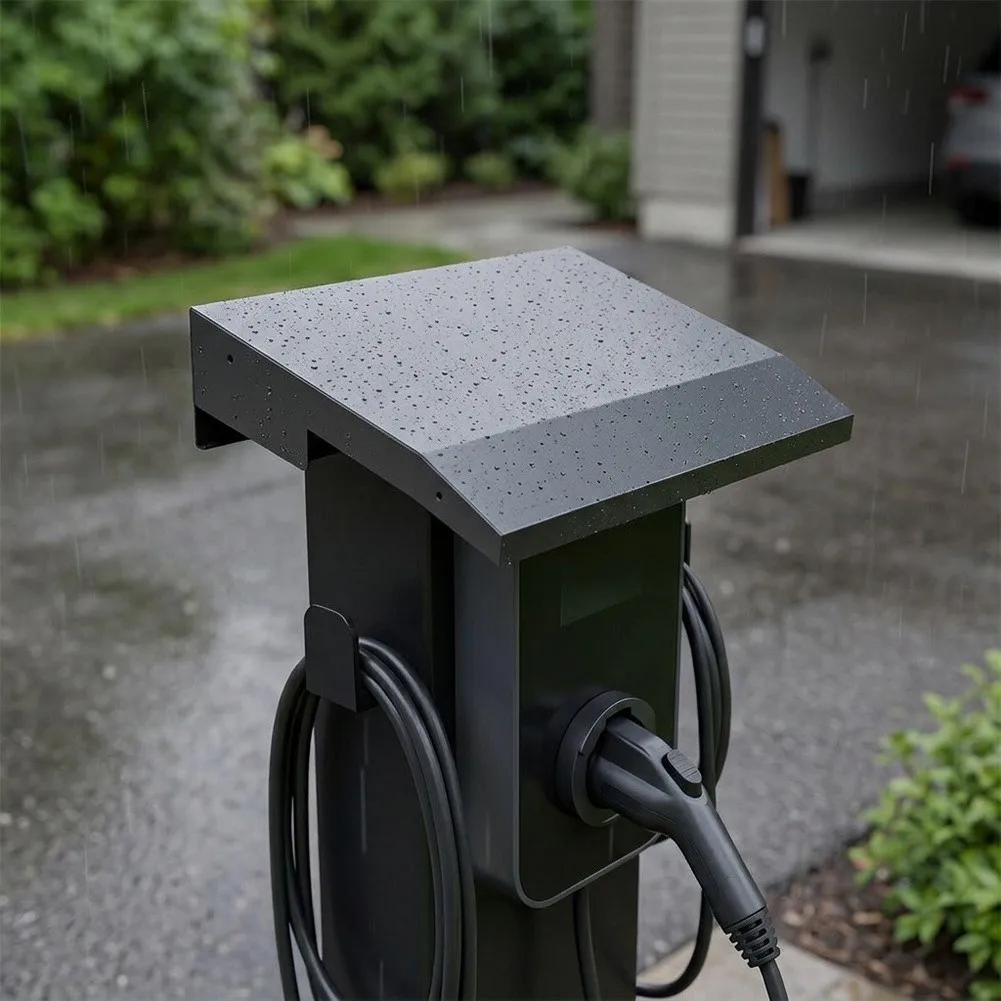 Stainless Steel Rain Cover For EV Charging Station - For Weather-Resistant Outdoor Rust-proof Rain Cover