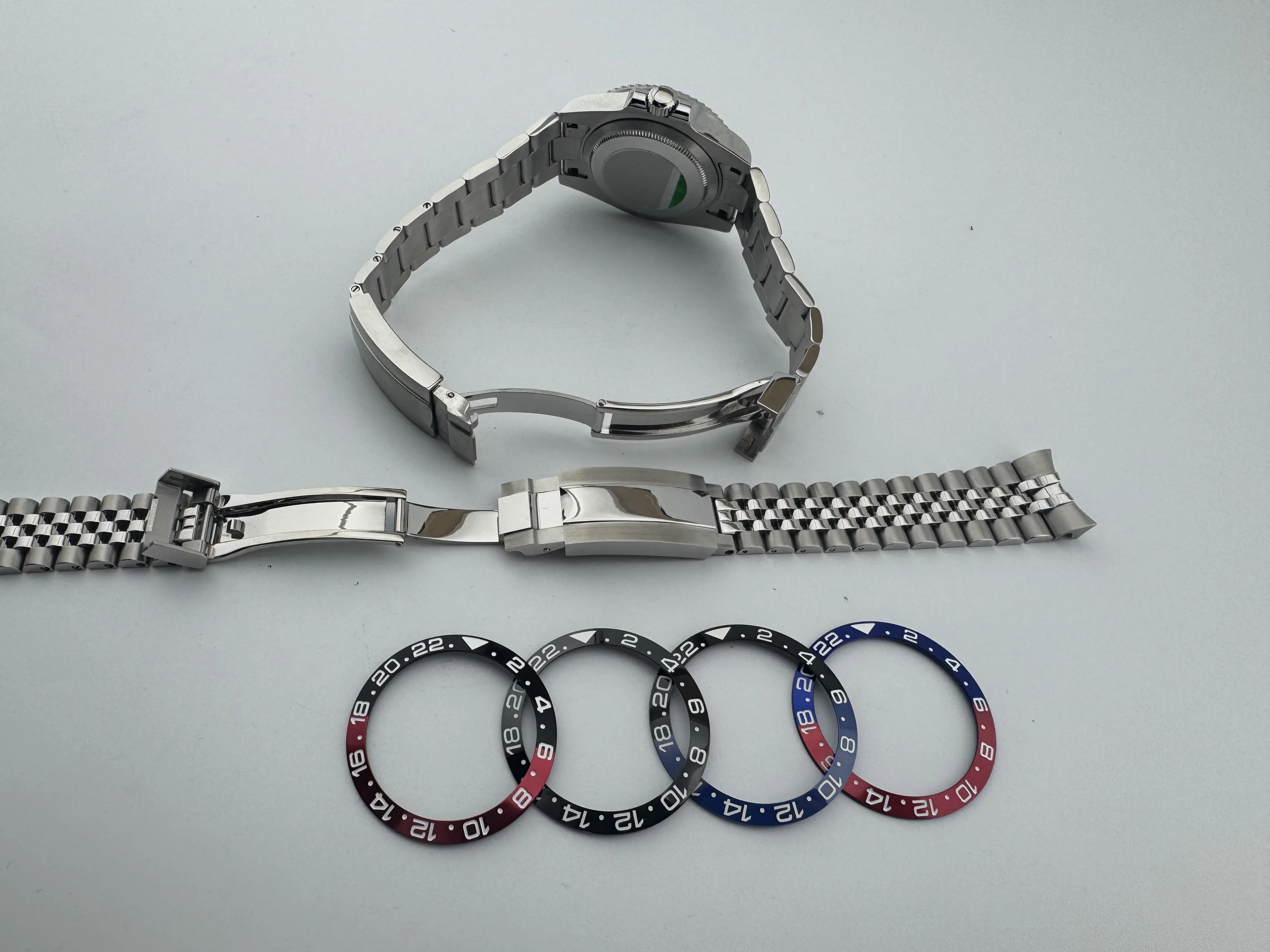 تصميم CORGEUT-Reloj de pulsera mecánico Personado para Hombre GMT NH34 luminoso Movement concristal de zafiro 40 مللي متر 10bar