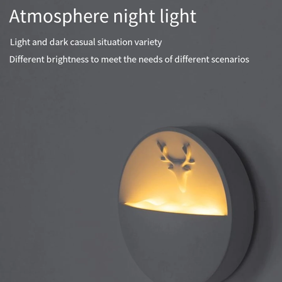 

Mountain Scented Night Light - Rechargeable USB Aroma Diffuser Lamp with Smart Timer for Bedroom/Wall/Hallway Decor