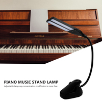 LED Desk Lamp for Piano Music Stand Eye Protection USB Plug Score Clip Touch Lamps Small Music Lamp Dual Power