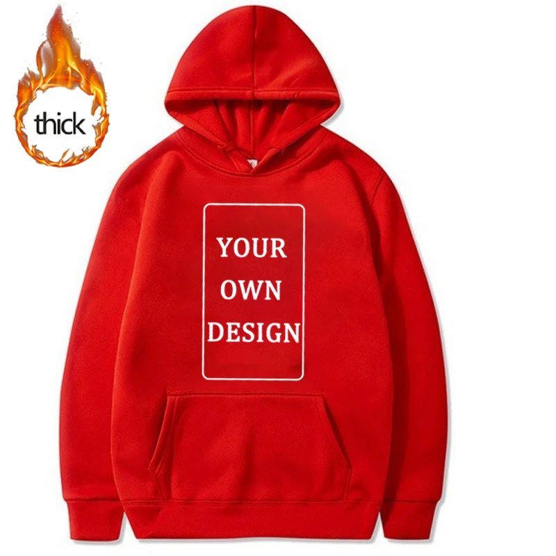 Your Own Design Brand Logo/Picture Hoodies Custom Personalized Men Women Thicked Warm Sweatshirt Fashion Casual Y2k Clothing