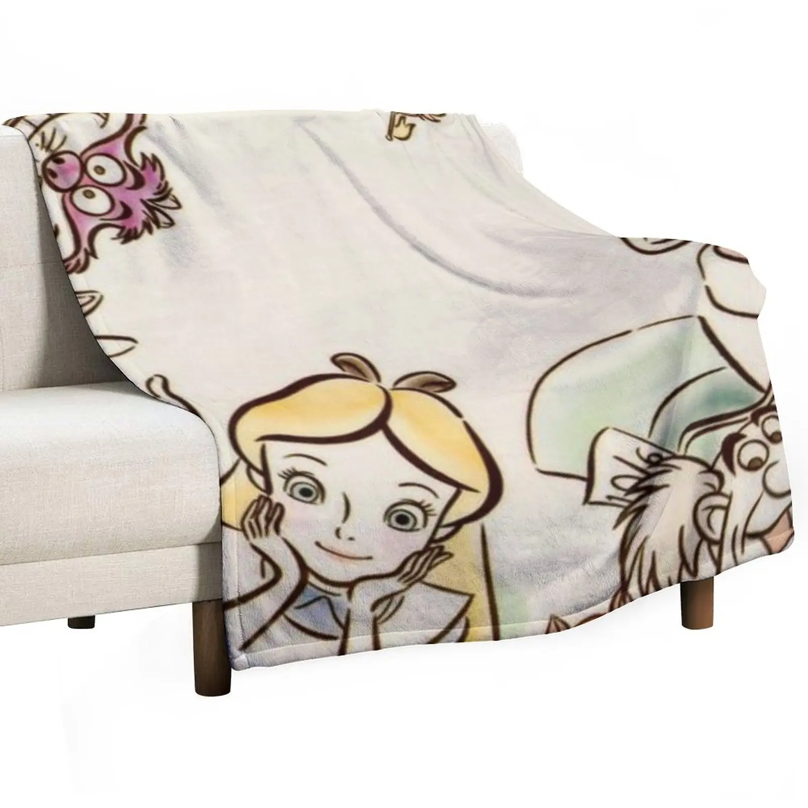 

Alice and friends Throw Blanket Soft Cozy Blanket for Pet Kids Adults