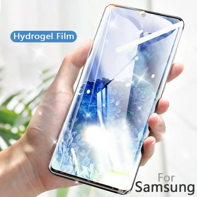 หน้าจอป้องกัน3PCS สำหรับ Samsung Galaxy A30 A30s A40 A40s A50 A50s A60 A70s A90 5G เต็มรูปแบบฟิล์ม Hydrogel Soft ป้องกัน