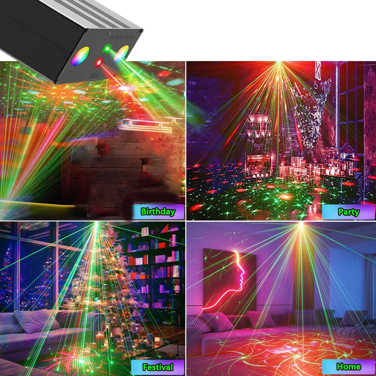 2025 العارض المرحلة مصباح التحكم الدورية الأحمر الأزرق الأخضر ضوء المرحلة جهاز تحكم عن بعد صغير مناسبة لشريط KTV مصباح مسرح العرض