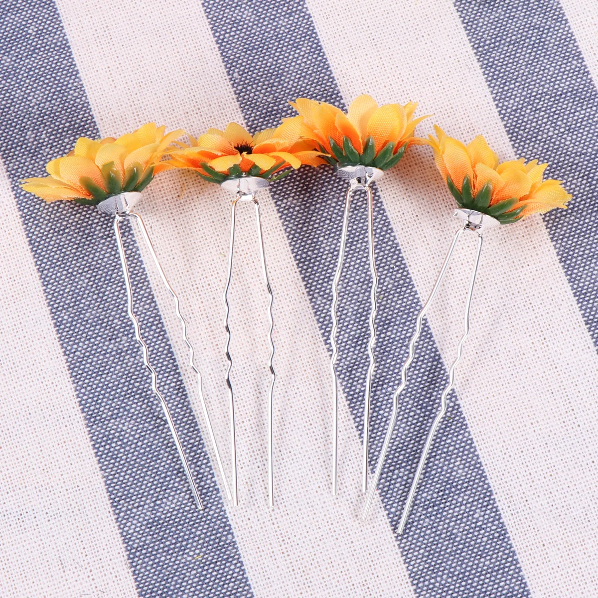 

8 шт. заколки для волос с имитацией подсолнуха и ромашки, элегантные заколки для волос для детей, вечерние заколки для волос для девочек, аксессуары