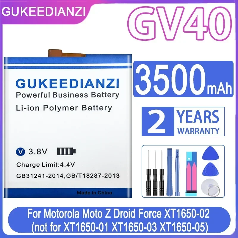 3550mAh/3500mAh Battery GV40 GV30 SNN5972A for Motorola Moto Z Droid Force XT1650-0 XT1650-01 XT1650-03 XT1650-05 Batterij