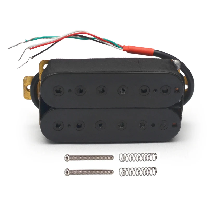 6 String Electric Guitar Pickups Humbucker Dual in Line Adjustable Hex Screw Pickup Black