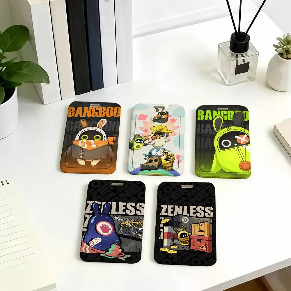 Game ZZZ Bangboo Card Holder Corporate Business Work Badge Holders Uisex Credit Bus Daily Commute ID Case