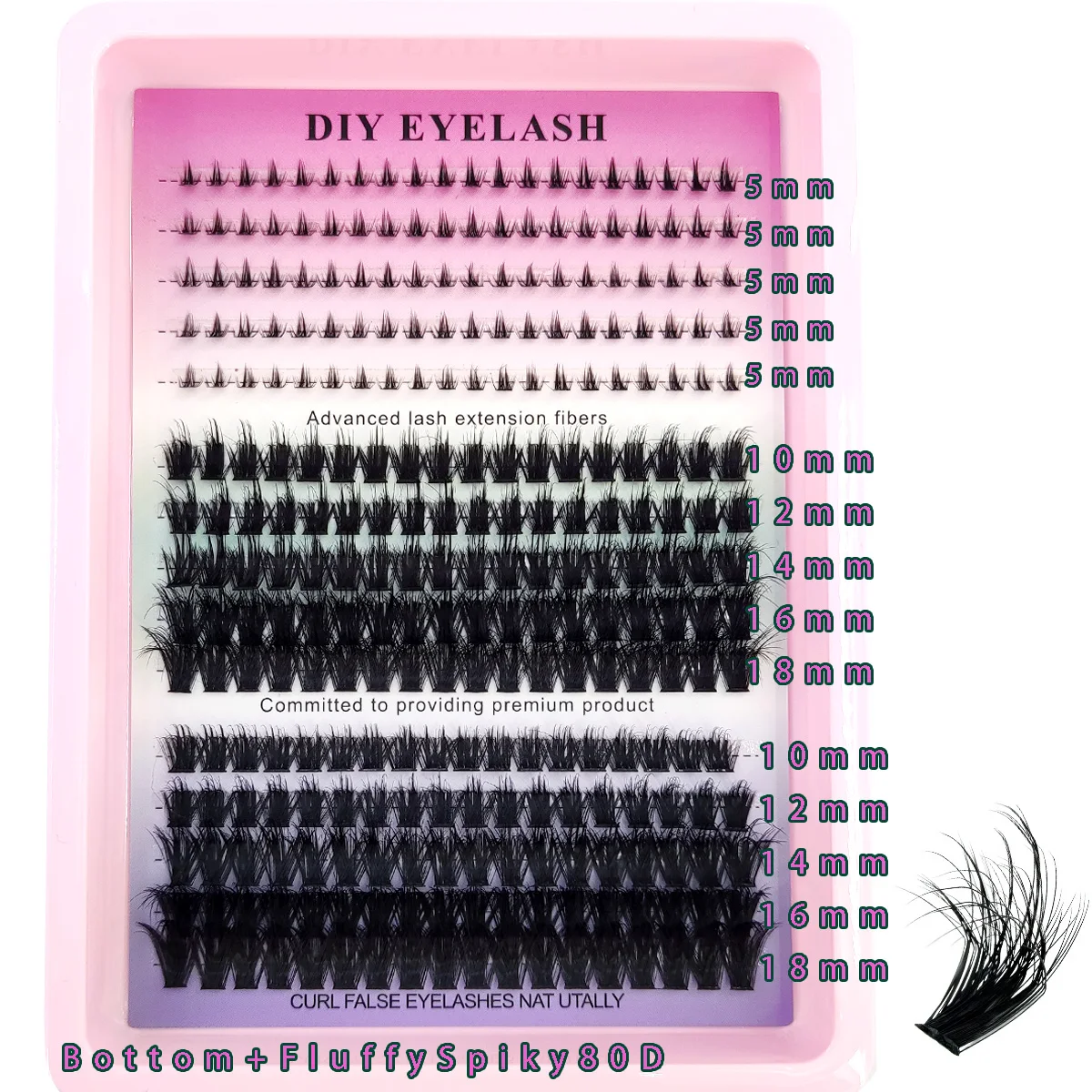 Neue Wimpern-Cluster 100D/80D: – Anime Cosplay Lashes Bewertung und Preis