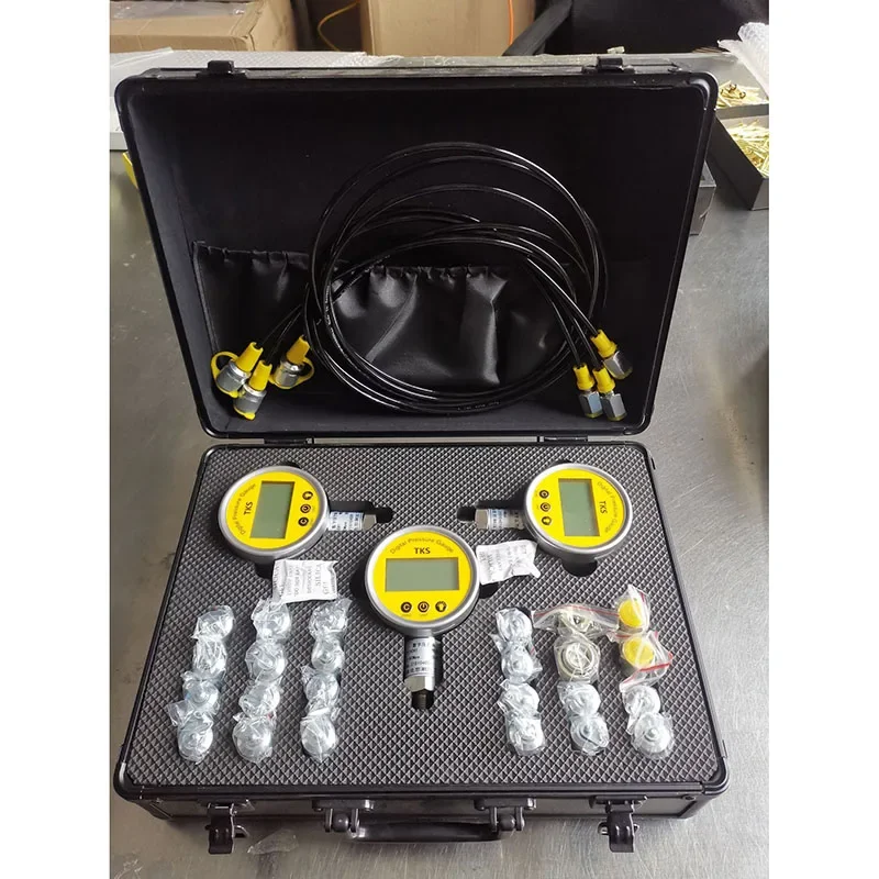 XZTK-60M Excavator Hydraulic Pressure Test Kit  for most brand excavator, Hydraulic Test Point coupling,Digital pressure guage