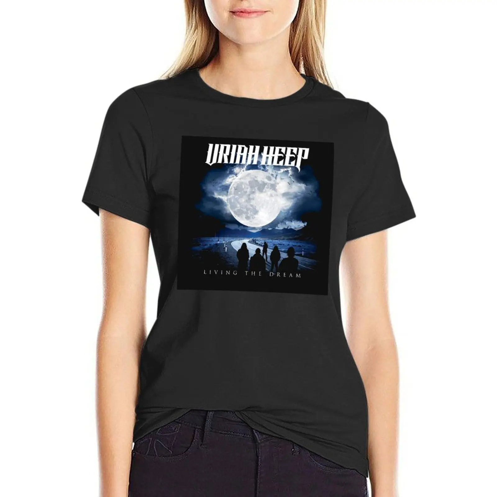 

best new uriah heep T-Shirt heavyweights tees shirts graphic tees blacks t-shirt dress for Women sexy