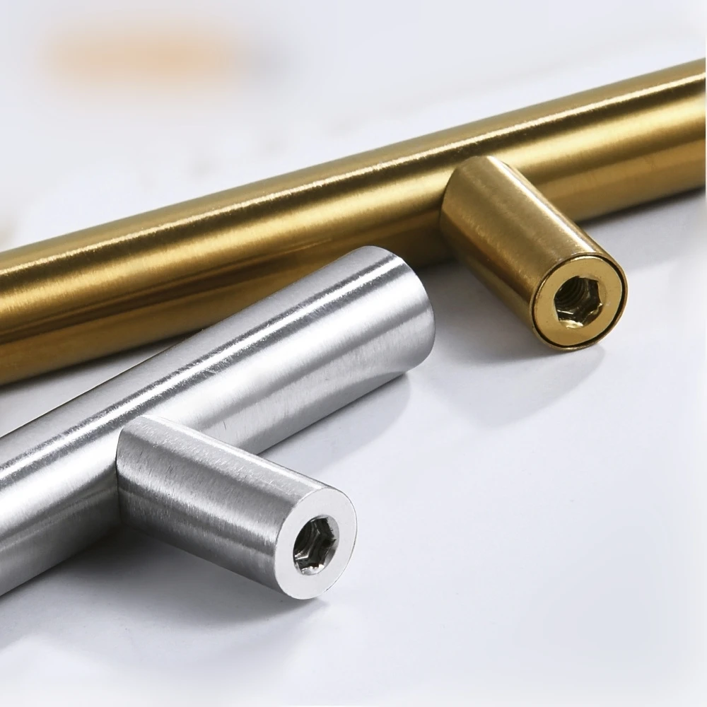 

Brushed Stainless Steel Cabinet Door Knob Cabinet Handle Furniture Hardware Simple Kitchen Door Cupboard Wardrobe Drawer Pulls