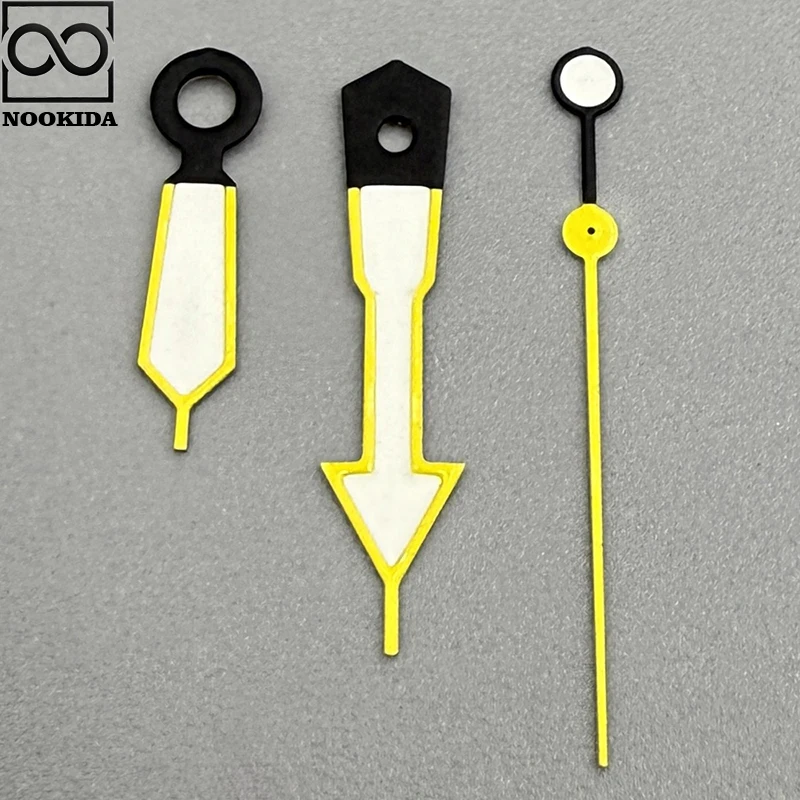 NOOKIDA Lancette luminose verdi Accessori per orologi per movimento NH35/NH36/4R/7S Lancette NH35 Rosso Arancione Giallo Verde Bule