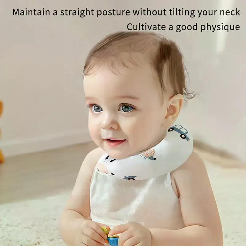 U Shaped Support Pillow Newborn Head Positioning Neck Support Cushion For Infant Sleeping Car Travel Daily Use Baby