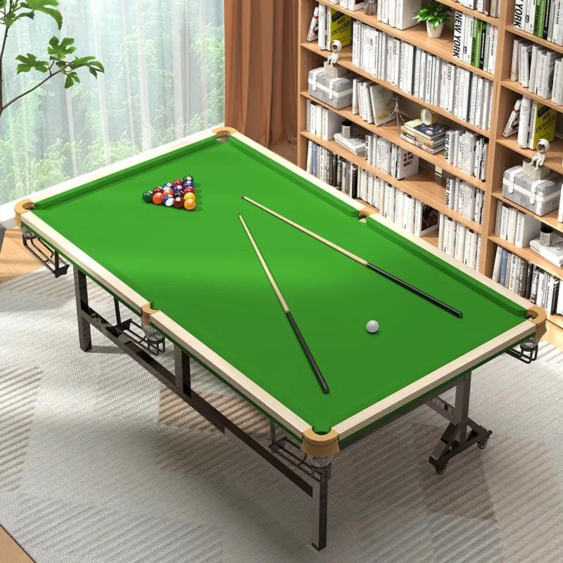 طاولة ممارسة البلياردو المنزلية للكبار قابلة للطي عموديًا