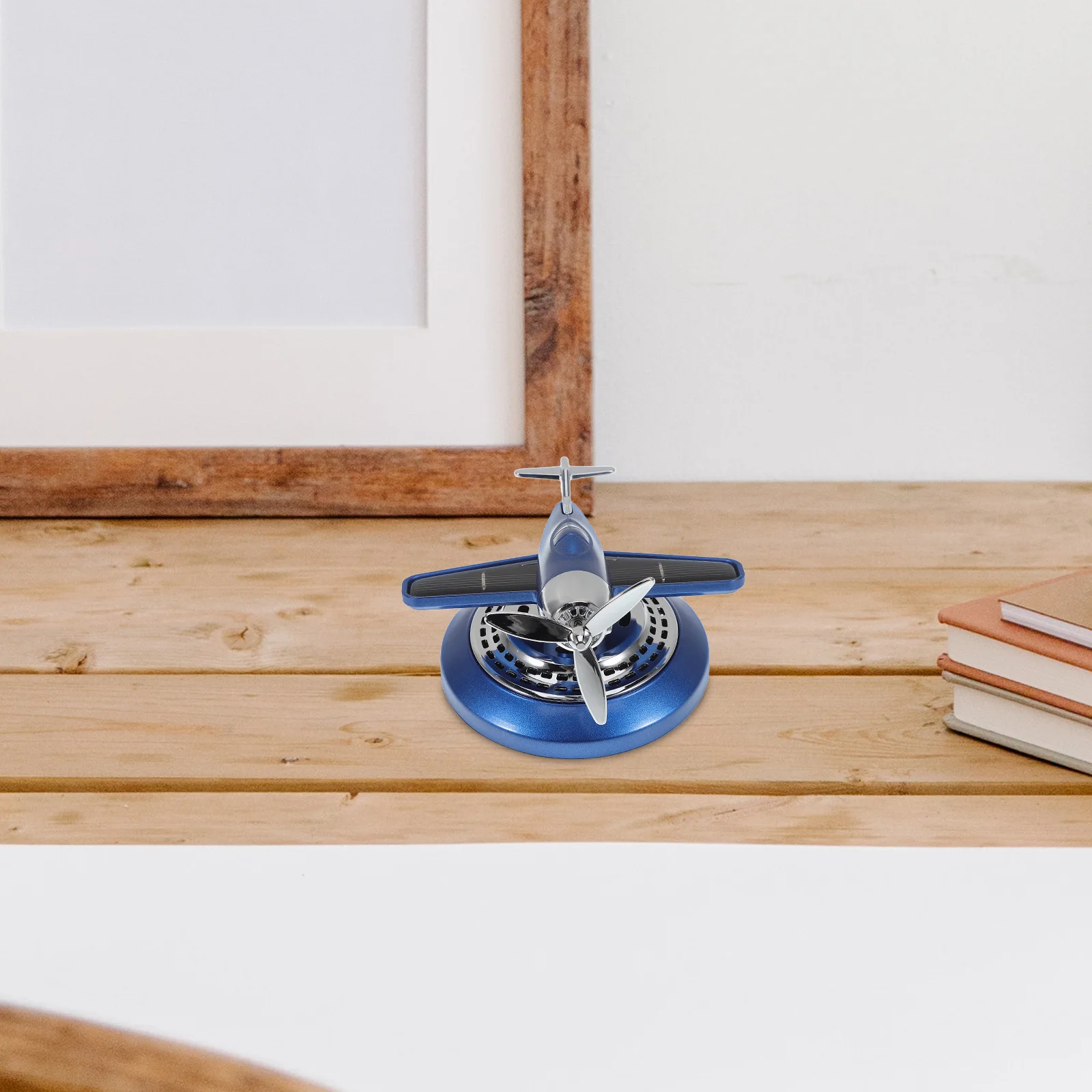 

Solar Car Ornaments Airplane Fragrance Dashboard Diffuser Scent Essential Oil Decor Decorations for