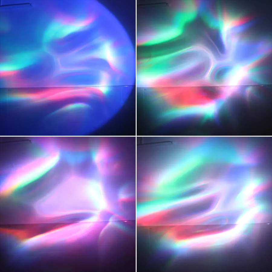 خلفية ضوء RGB LED 7 ألوان قوس قزح أورورا العارض DJ ديسكو حفلة بار الرقص السماء ليلة غرفة متجر المرحلة غروب الشمس مصباح A200 #3