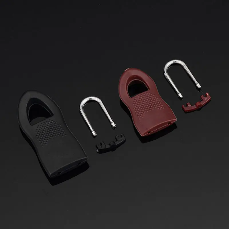 5 Buah Ritsleting Penarik Dapat Dilepas Logam Pengganti Ritsleting untuk Pakaian Tas Koper Ransel Ritsleting Fixer Ritsleting Penarik Geser Tarik