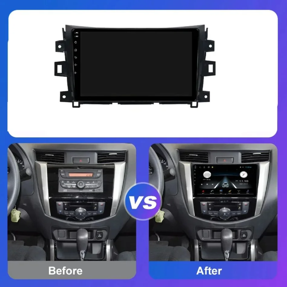 Android 14 For Nissan NAVARA Frontier NP300 2015 2016 2017 Car Player Video Navigation Radio Multimedia WiFi Bluetooth GPS DVD