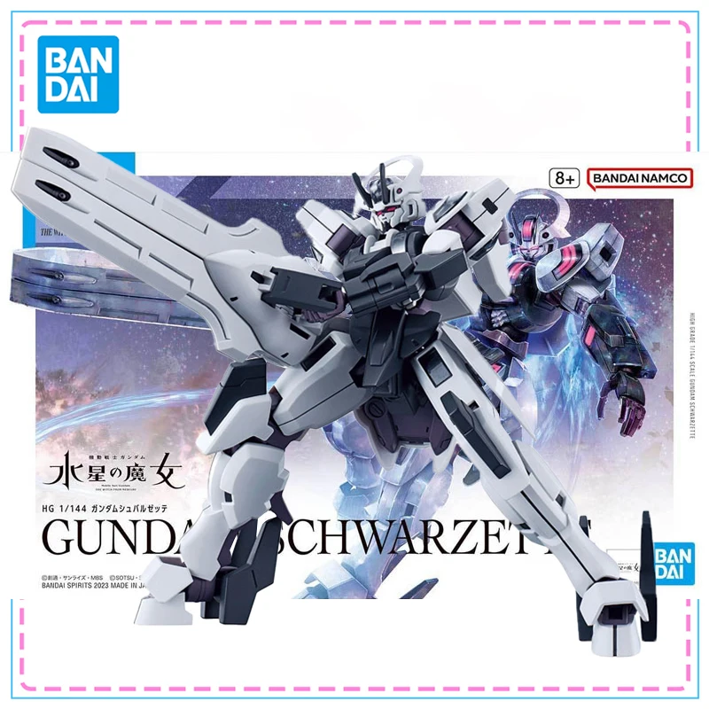 Bandai HG TWFM 1/144 Gundam Schwarzette Sammlung Modell Action Figure Original Echte Figur Gundam Modell Kit Jungen Spielzeug Geschenke