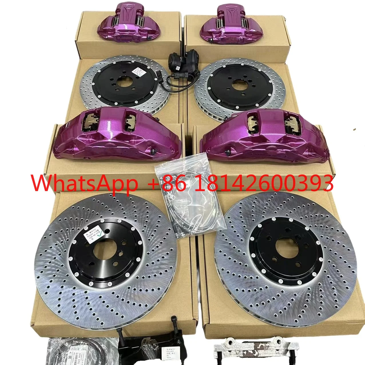 6 Piston Aluminum Racing Big Brake Caliper Kit 18z High Performance Brake System for Mid-size Luxury SUV