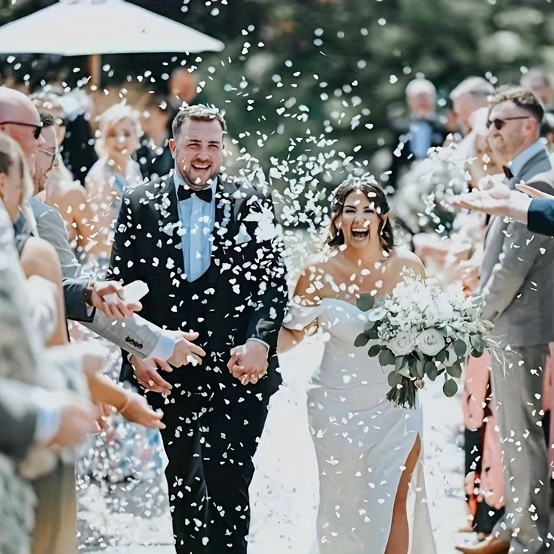 6000 قطعة من قصاصات الورق البيضاء على شكل قلب لحفلات الزفاف وحفلات الزفاف والذكرى السنوية - سهلة الرمي، زينة عيد الميلاد