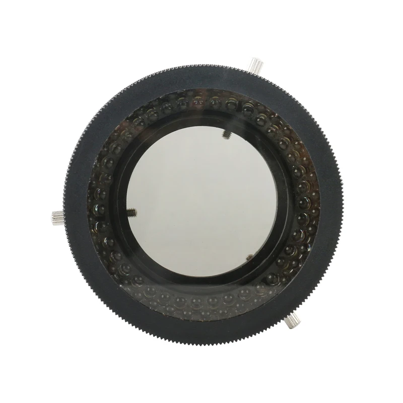 78 LED Ring Light Illuminator Polarized Light Polarizer Adjusted Vision Illuminator Eliminate Reflect Light Fo Stereo Microscope