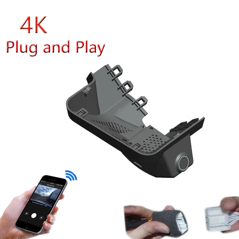 4K Plug And Play For Jetour X90 Plus 2025 Car Video Recorder Wifi DVR Dash Cam Camera FHD 2160P