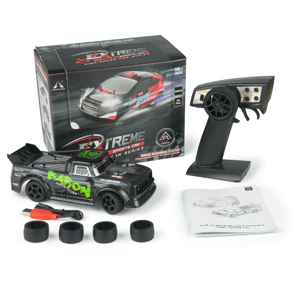 SG 2411 RTR 1/24 2.4G RWD RC Drift Car con luci a LED Gyro auto telecomandate da corsa ad alta velocità per adulti ragazzi giocattoli per bambini