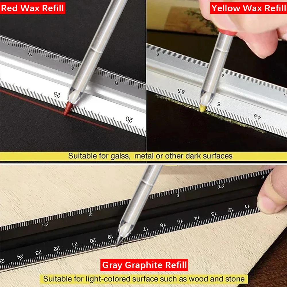 2,8mm Holzbearbeitung Automatische Bleistift Schreiner Bleistift Set für Kunst Zeichnung Holzbearbeitung Liefert 4 teile/satz Großhandel – Detail 7