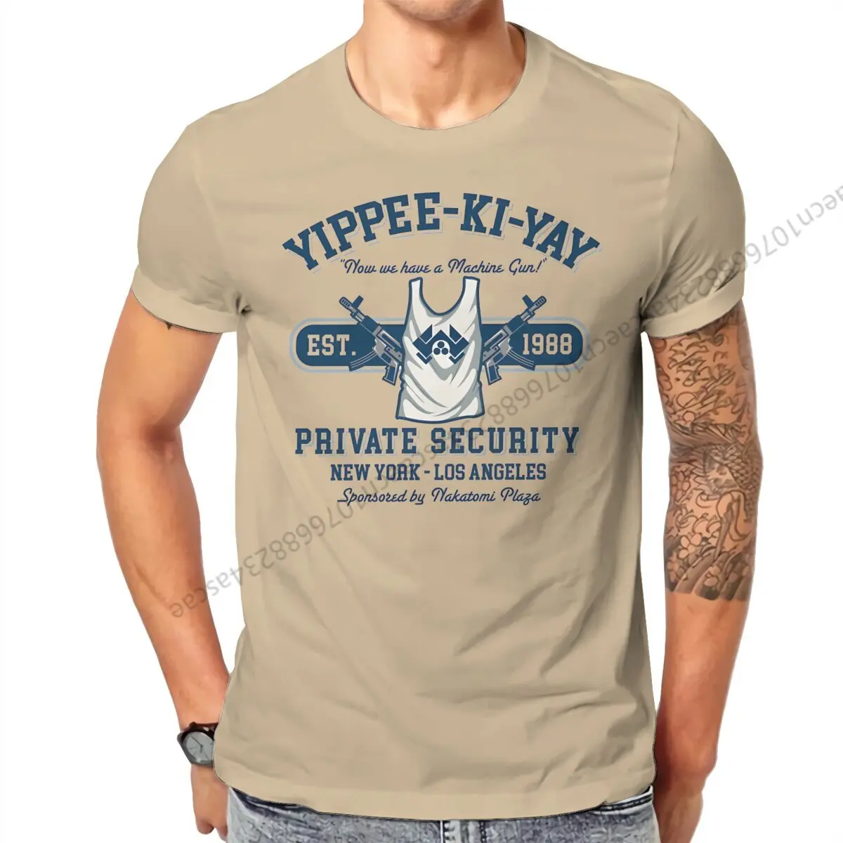 Die Hard Yippee Ki Yay Security женская футболка, мужские футболки, летняя одежда, хлопковая Футболка с круглым вырезом