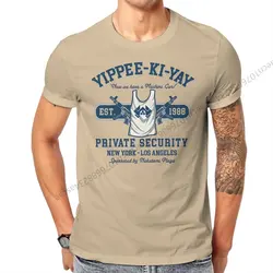Die Hard Yippee Ki Yay Security NY-LA T Shirt Men Tees Summer Clothing Cotton Crewneck TShirt