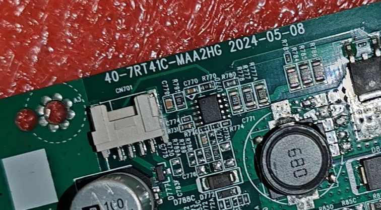 40-7RT41C-MAA2HG اللوحة الأم للتلفزيون LED، الصورة المادية، تم اختبارها جيدًا