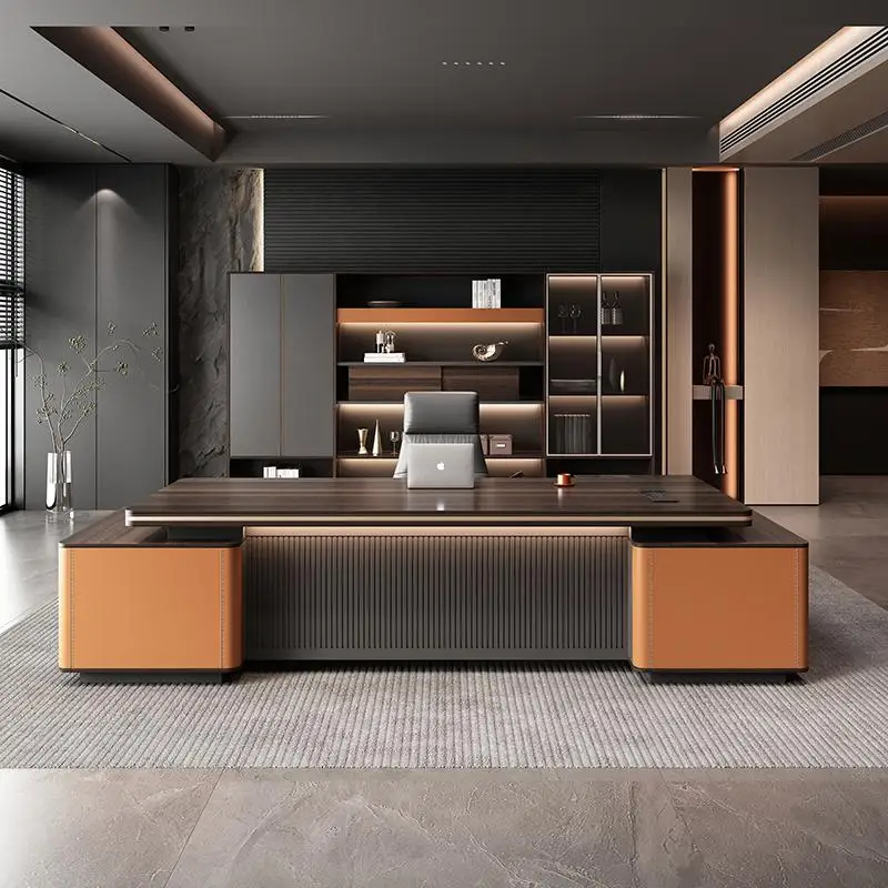 

Designer Modern Office Desks Organizers Storage Luxury Workstation Office Desks Adjustable Conference Home