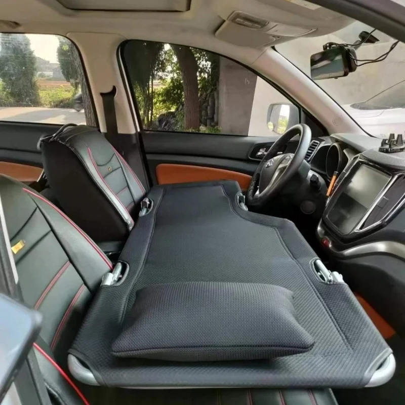 SUV Car Bed Folding Portable Camping Bed For Front Rear Seat Travel Modification Auto Inflatable Bed SUV Rooftop Tent Accessory