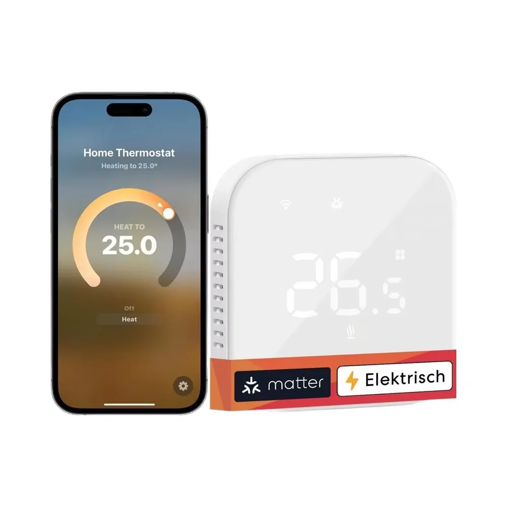 

MTS215-Smart Electric Thermostat Meross Underfloor Heating Room Thermostat Heating Cooling