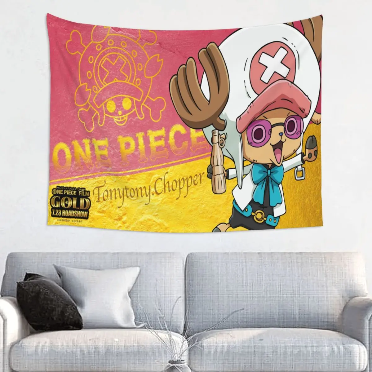 

Луффи Зоро Тони Чоппер аниме настенный гобелен эстетические гобелены плакат для гостиной общежития настенный декор