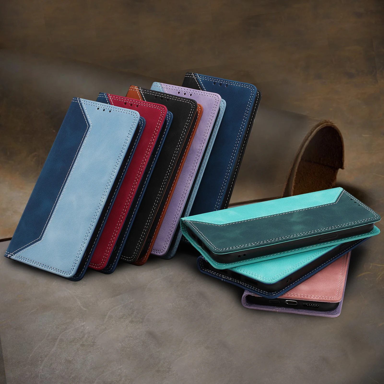 حافظة محفظة جلدية مغناطيسية لهاتف موتورولا موتو إيدج 5G UW 2022 30 40 50 60 70 Neo X30 Pro 2025 G Play 2026 Ultra Fusion Cover #2