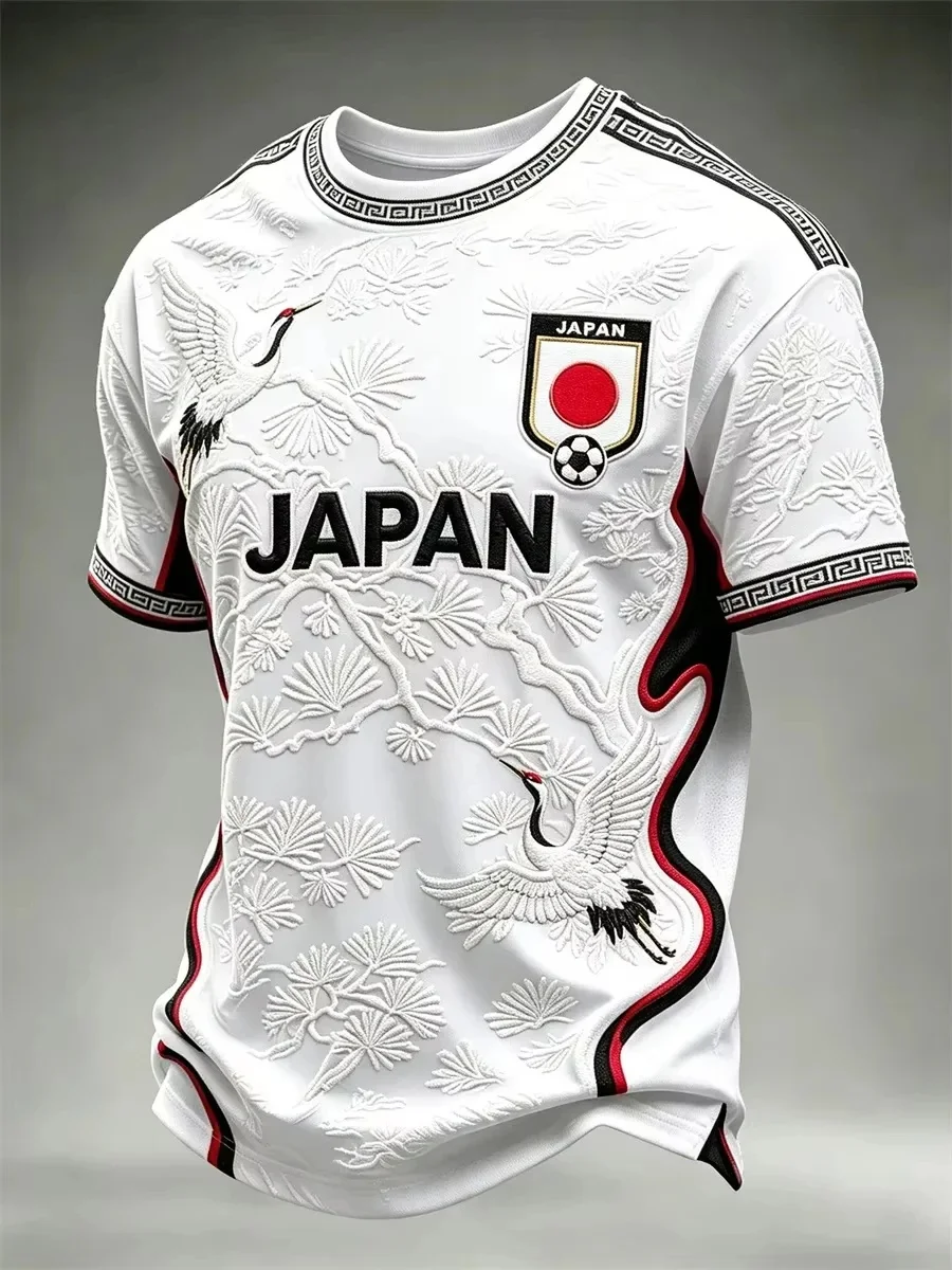 2026-27 Edition Japanese Fans Football Training T-Shirt - 3D Digital Printing - Comfortable and Breathable - Family Clothing Y2k
