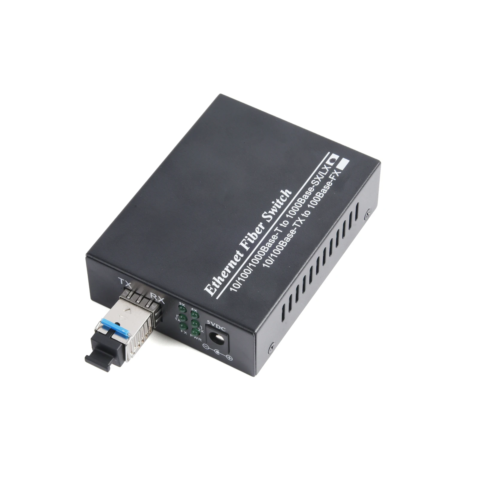 1PCS 기가비트 SFP 미디어 컨버터 1SFP 4RJ45 10/100/1000M 광섬유 스위치 3KM/20KM LC/SC SFP 모듈