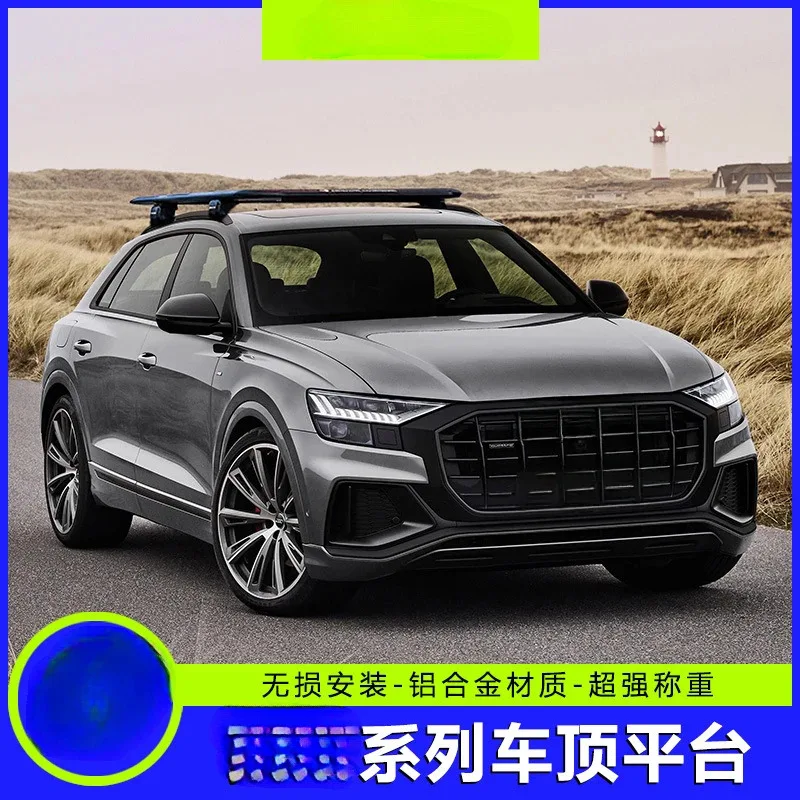

For Audi Q7 2025 Dedicated No-Drill Roof Rack Platform – Ladder & Heavy-Duty Storage Bag