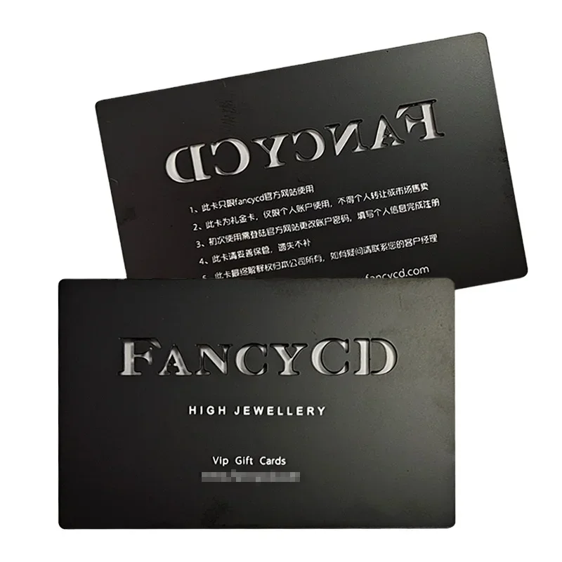 

Высококачественные дешевые визитные карточки из нержавеющей стали с гравировкой, лазерная резка, золотые/серебряные/черные металлические карточки с шелкографией