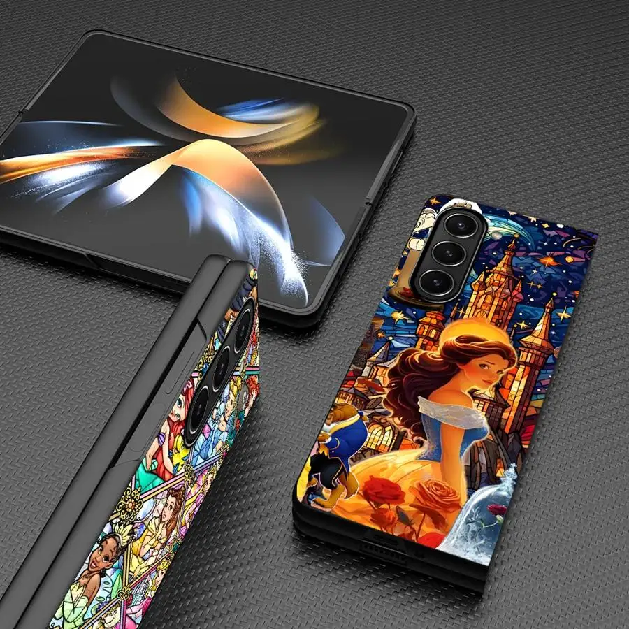 Custodia carina Disney Princess per Samsung Galaxy ZFold7 Z Fold 7 6 5 4 3 ZFold6 ZFold3 ZFold4 ZFold5 Cover posteriore per telefono