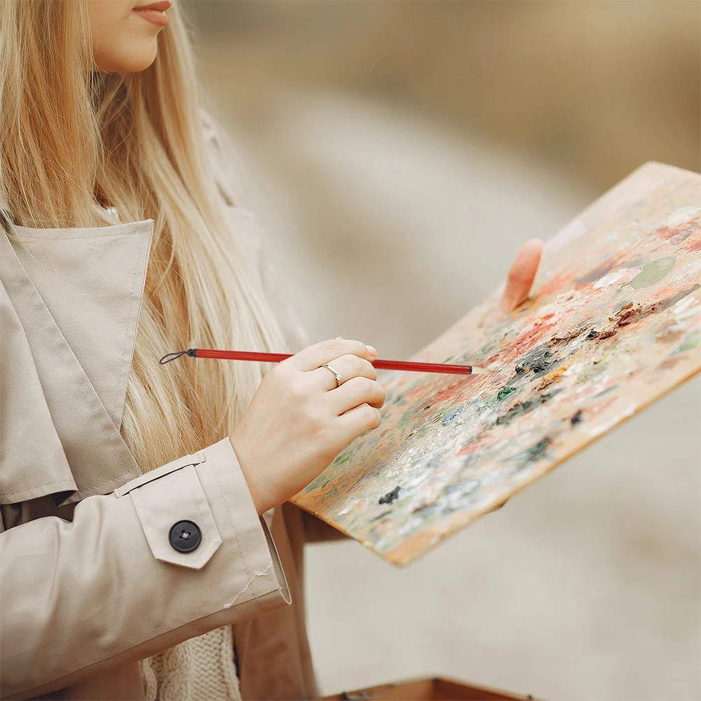 4 pçs pequeno script caligrafia escova caneta ponta fina para pintura a tinta chinesa escrita arte iniciantes prática conjunto caligrafia