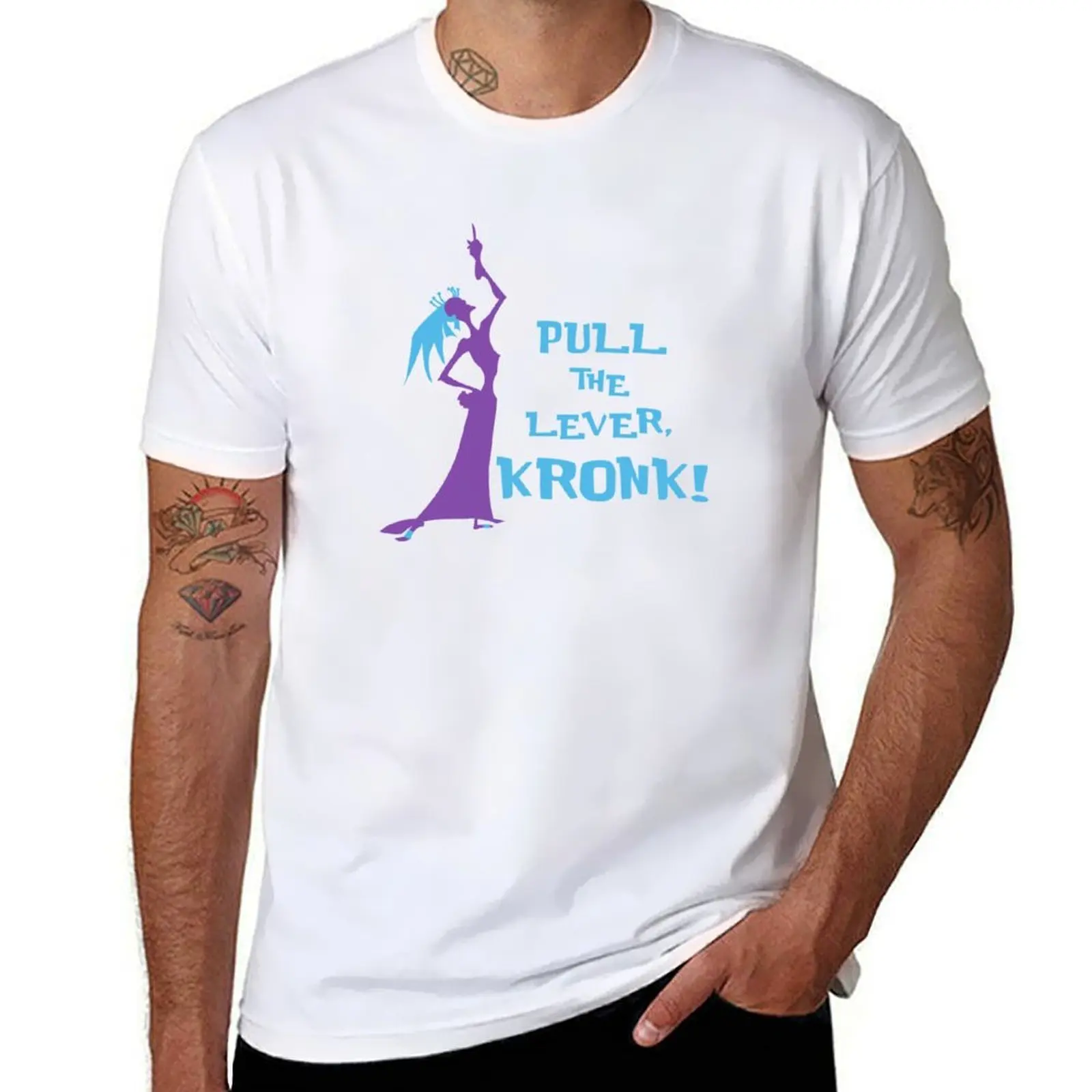 

Pull The Lever - Emperors New Groove T-Shirt cotton tshirt 100% man t shirt summer T-Shirt